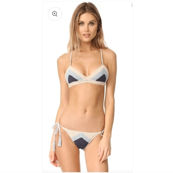 suboo Other - Suboo Crochet Chevron Bikini Set Blue size Large